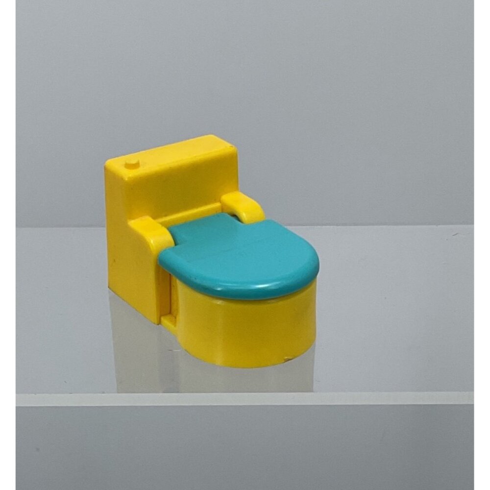 Vintage Fisher-Price Little People Bathroom Toilet Kids Toy